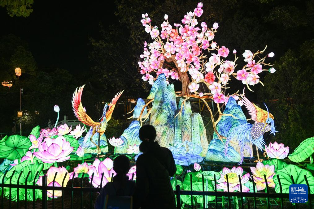 南京：上元灯彩图非遗艺术展亮灯(图5)