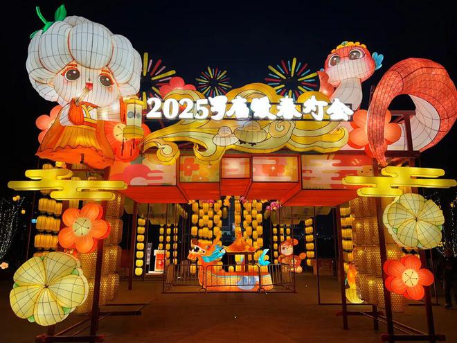 隆重“灯”场2025罗店暖春灯会亮灯啦(图1)