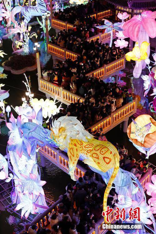 亚盈体育APP上海：游客大年初一豫园赏灯(图1)