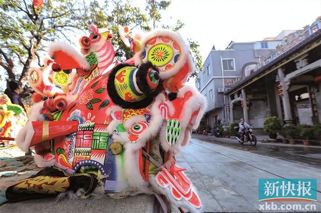 麒麟舞动 万灯璀璨 广州南沙非遗拉满年味(图1)